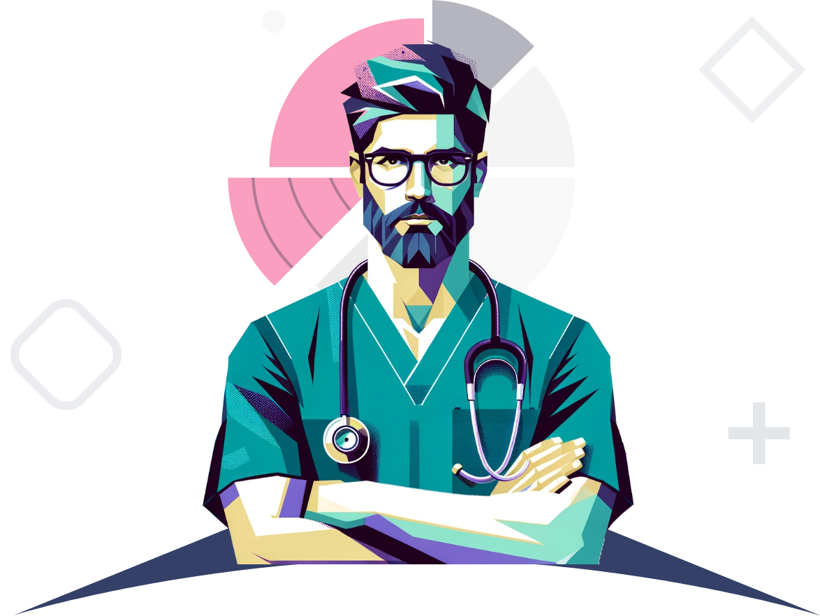 In primo piano un 'immagine rappresentativa dei test Medico-Sanitari